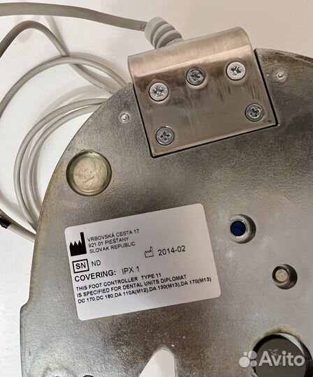 Педаль стоматологической установки Diplomat