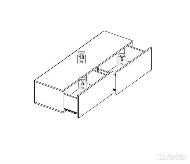 Тумба навесная