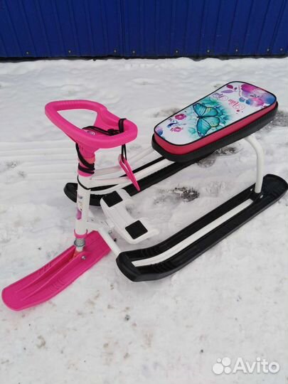 New Снегокат детский Nika бабочки