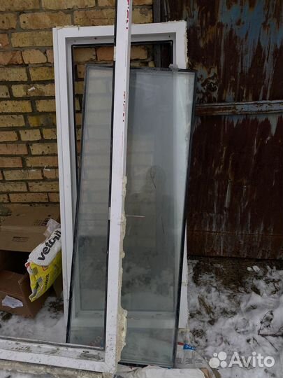 Балконная дверь с окном бу