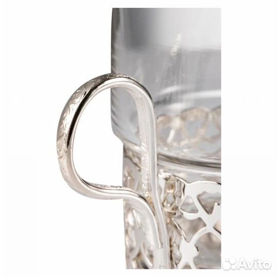 Стакан с подстаканником Queen Anne