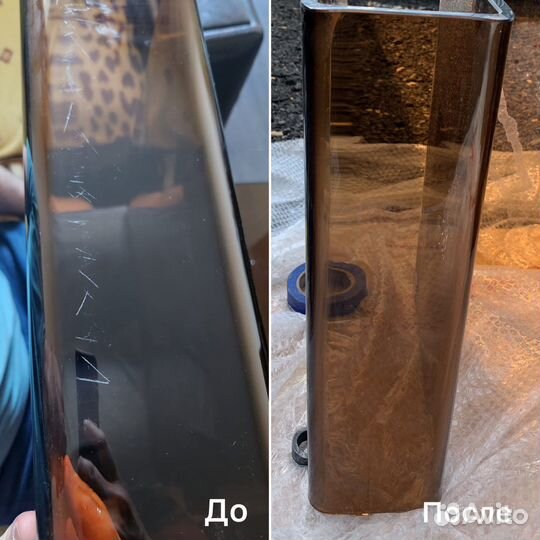 Полировка/ шлифовка стеклопакетов/Удаление царапин