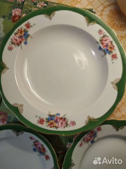 Фарфоровые тарелки СССР Дулево