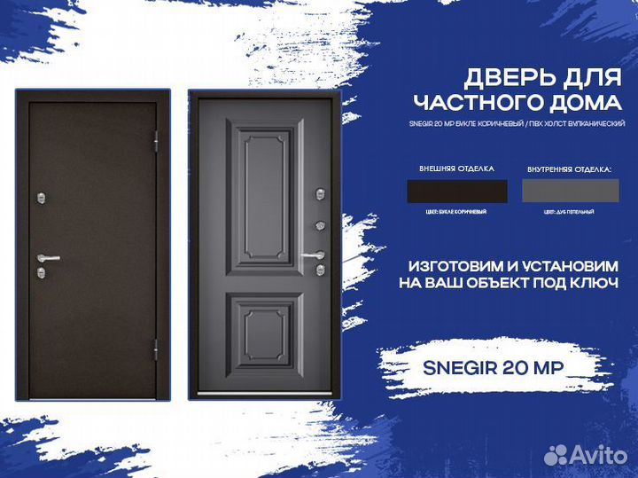 Двери уличные с терморазрывом