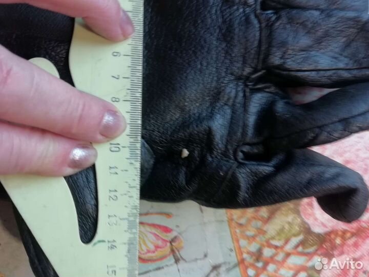 Мужские кожаные перчатки зимние СССР