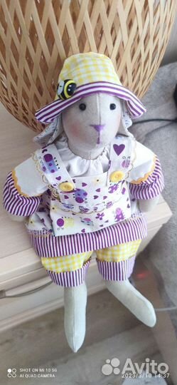 Заяц тильда ручной работы.Кролик. пасха.весна