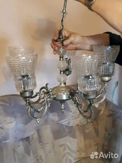 Люстра Раритетная серебро СССР