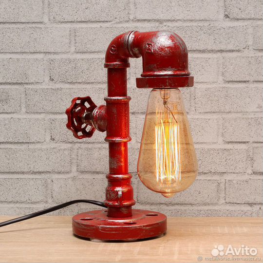Настольная лампа в стиле лофт, индастриал, стимпан