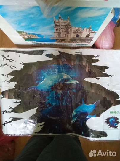 Наклейка 3D на пол, стену