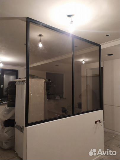 Перегородки для зонирования комнаты и двери-купе