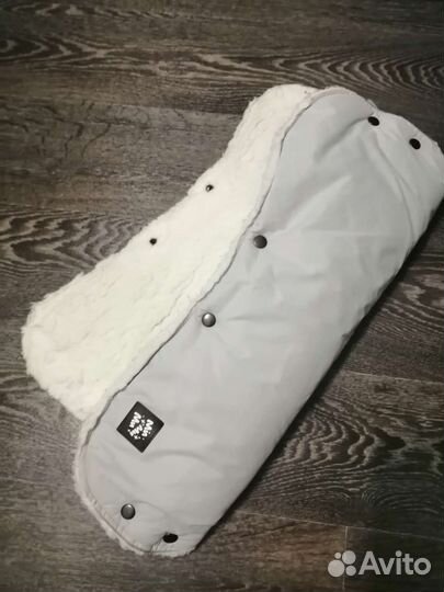 Конверт зимний на натуральной овчине+муфта