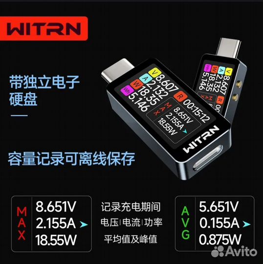 USB тестер Witrn CC1