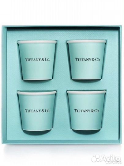 Кофейный набор 4 эспрессо фарфор Tiffany&Co
