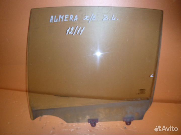 Стекло двери задней левой nissan almera N16 2000-2