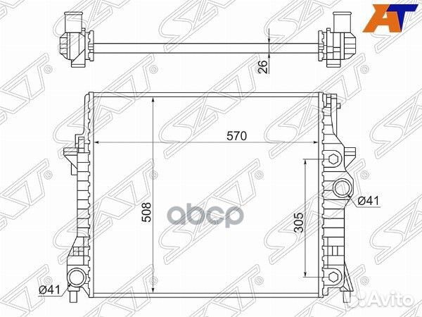 Радиатор jaguar XF 08/S-type 02- JA0003 Sat