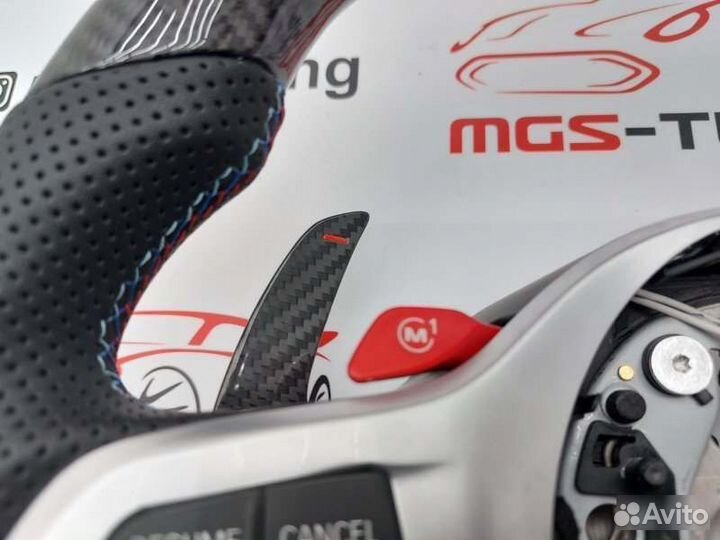 Руль M3 бмв 3 серия G20 G80 подогрев экран карбон