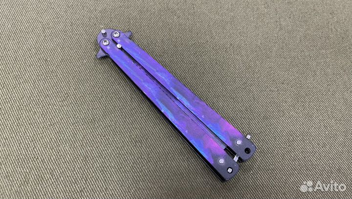 Тренировочный нож-бабочка Расческа Space