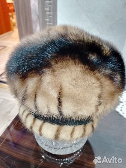 Норковая шапочка 57-58