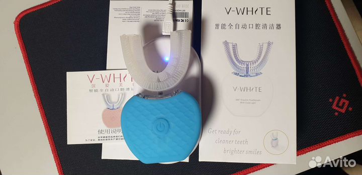 V White автоматическая зубная счетка 360