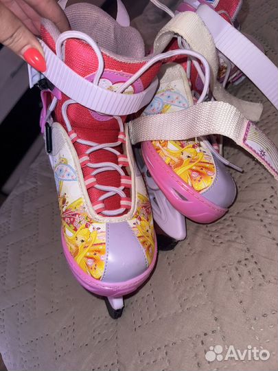 Коньки детские раздвижные 33-36