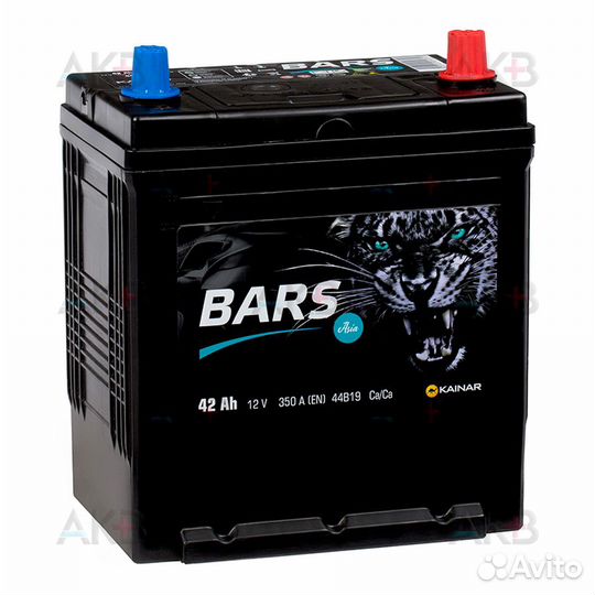 Аккумулятор автомобильный bars Asia 6ст-42 VL апз
