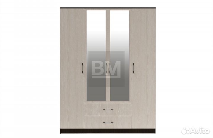 Шкаф распашной с зеркалами