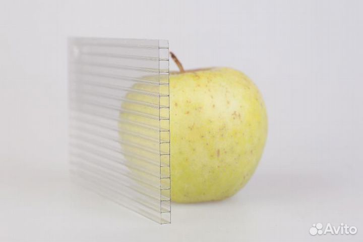 Поликарбонат сотовый 4 мм прозрачный