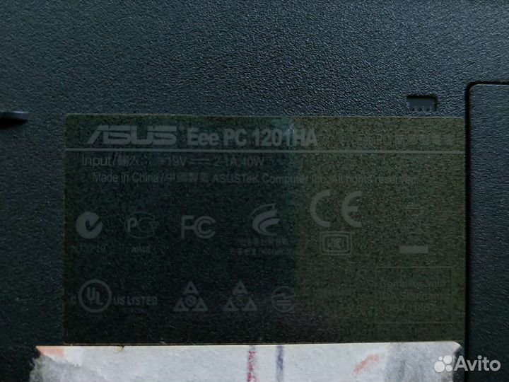 Ноутбук asus Eee PC 1201HA