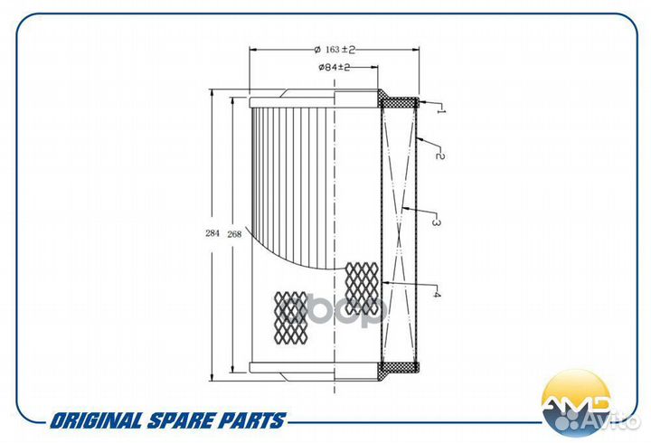 Фильтр воздушный amdfa383 AMD