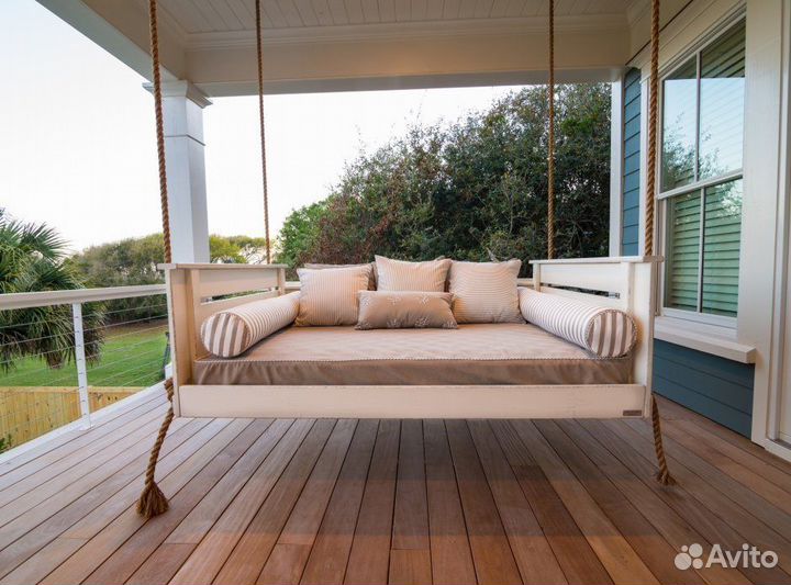 Подвесная кровать качель