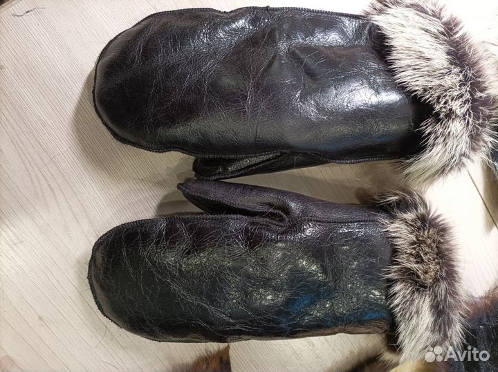 Варежки зимние женские