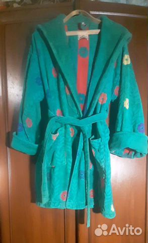 Теплый махровый халат р-54-58