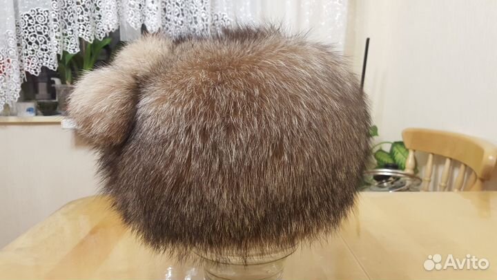 Шапка из лисы чернобурка