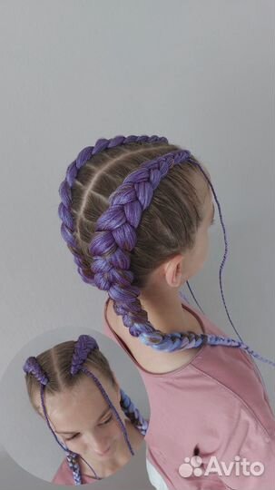 Плетение кос с канекалоном