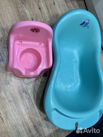 Детская ванночка и горшок