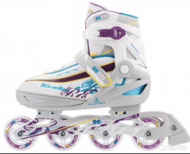 Роликовые коньки детские раздвижные 31-36