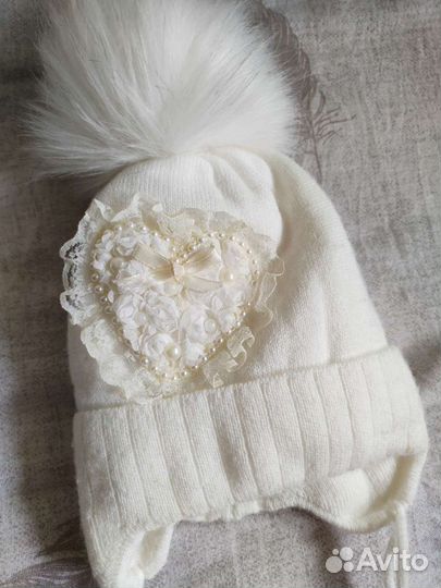 Шапка зимняя детская 44 46 (6-12 мес.)