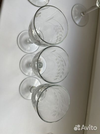Рюмки и фужеры из стекла СССР