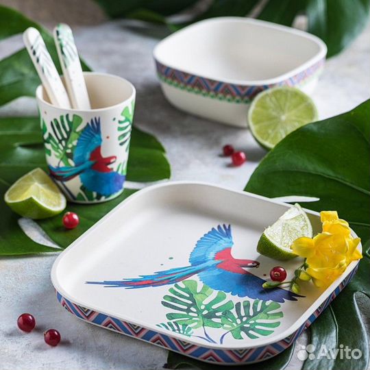 Бамбуковая посуда детская