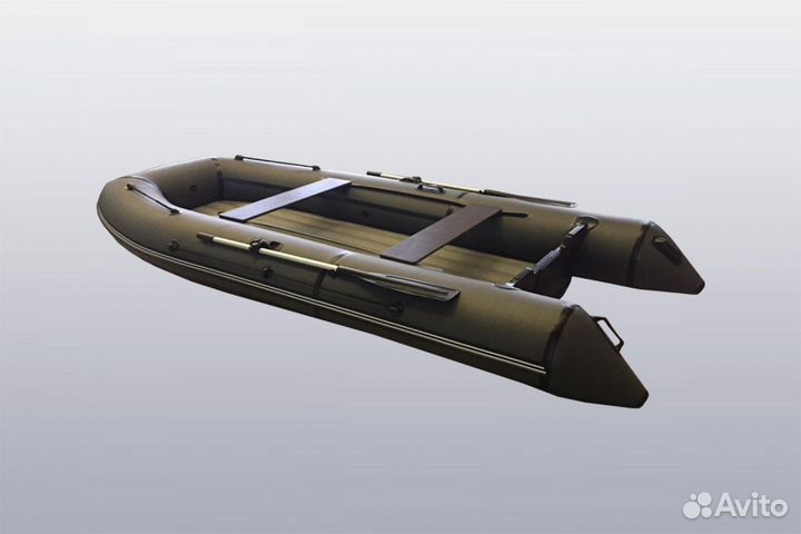 Лодка пвх Big Boat нднд Regat 340 серая