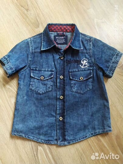 Рубашка на мальчика 80