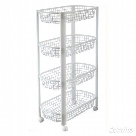 Этажерка для овощей 4-х секц 460*260*790 мм белый
