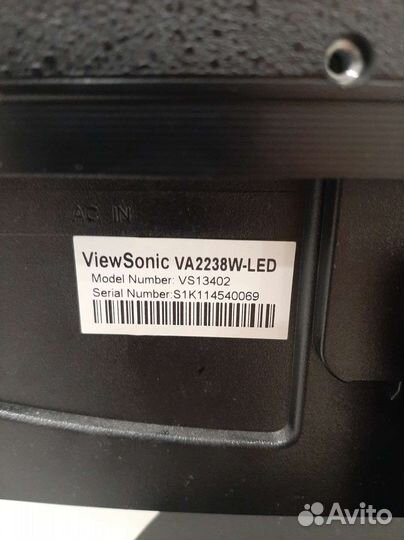 Монитор viewsonic 22