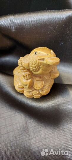 Нецке магическая трехлапая лягушка винтаж