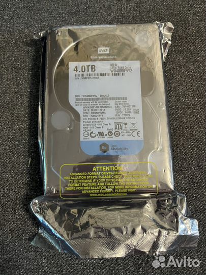 Жесткий диск wd SE 4 tb, кэш 64 Мб, 4 тб, hdd