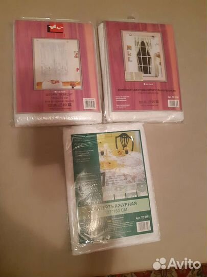 Шторы ажурные,скатерть