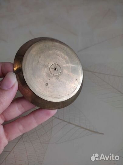 Блюдечко тарелочка металлическая Индия 70е годы