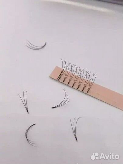 Готовые пучки для наращивания ресниц