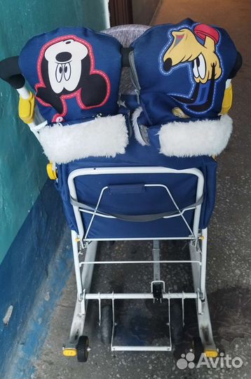Детские санки коляска