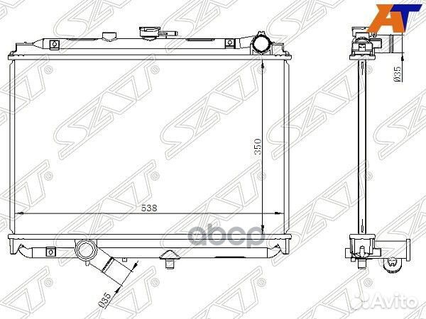 Радиатор Mazda Bongo 93-99 MZ00015 Sat